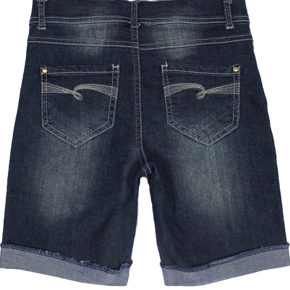 Bienzoe Girls Dark Denim Shorts Size 18 - Picture 7 of 8